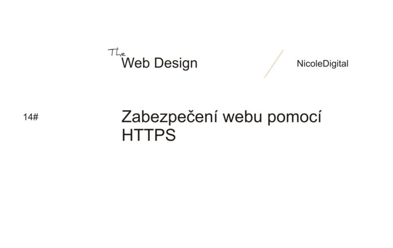 Zabezpečení pomocí přesměrování na HTTPS